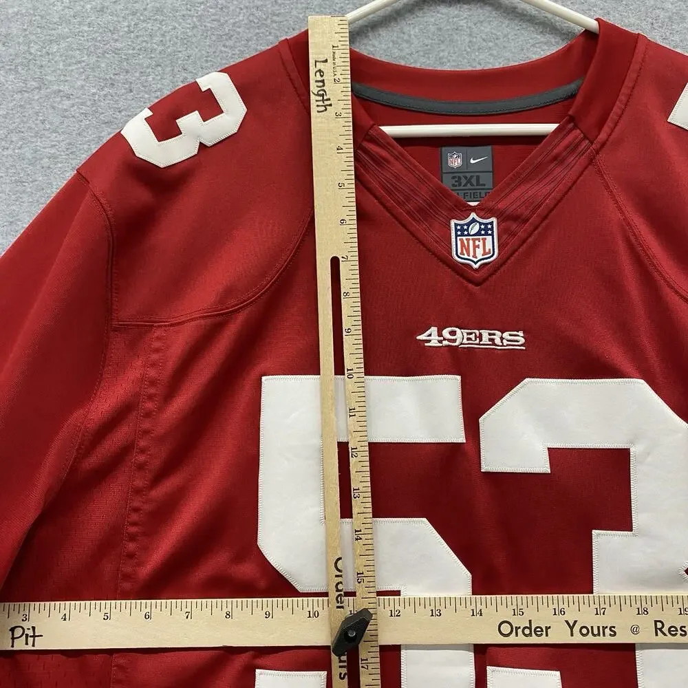 Nike San Francisco 49ers NaVorro Bowman #53 NFL On Field Jersey Men’s 3XL Red